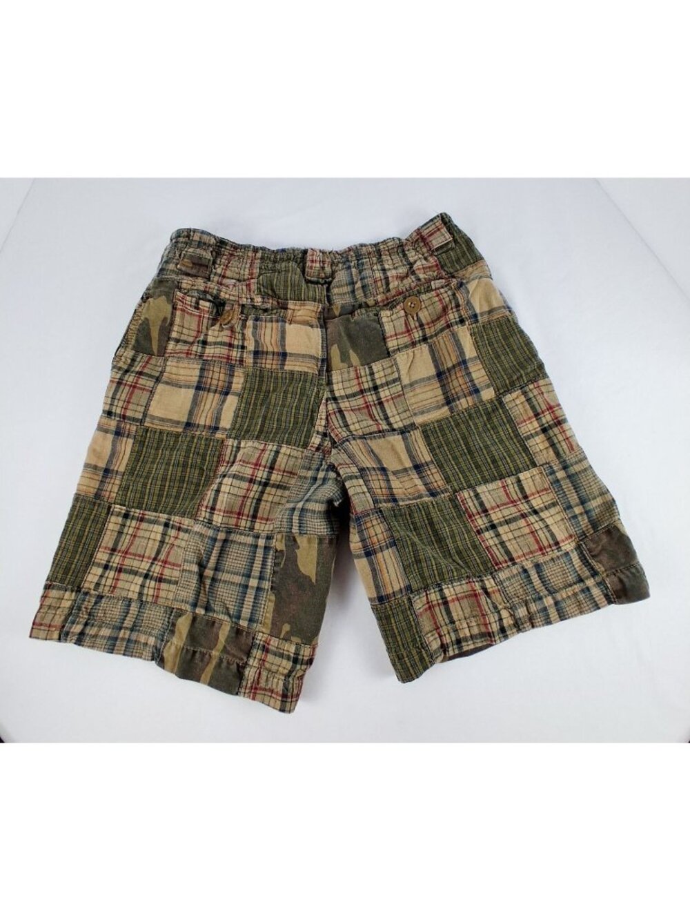 Ruff Hewn Plaid Patchwork Cotton Shorts Men’s Size 34 (read) Casual - Picture 2 of 9